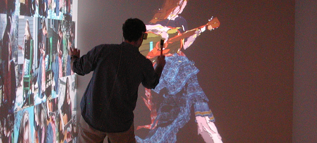 3D drawing of a guitarist